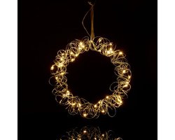 Doodadeals® Led Lichtkrans Raam - Kerstkrans met Verlichting - Ø30 cm