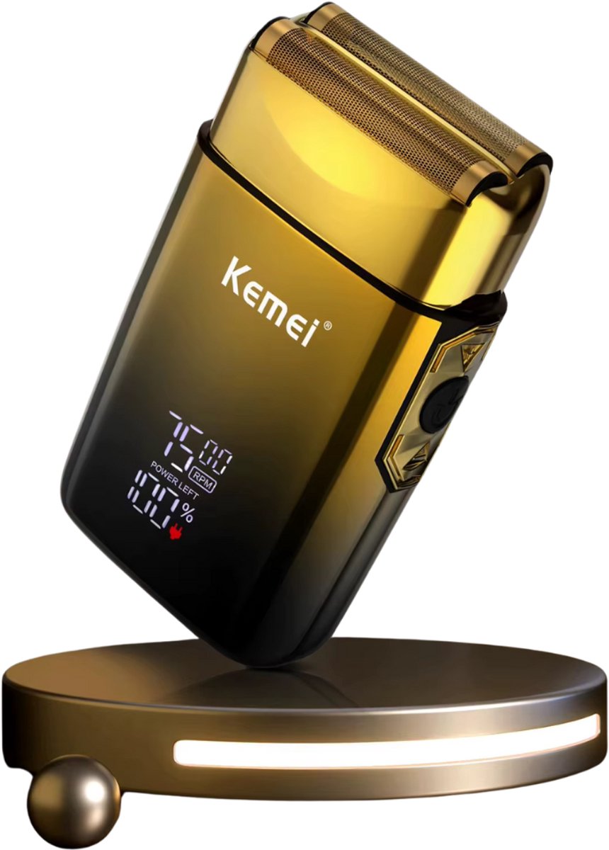 Kemei TX1 - Shaver - Scheerapparaat - Scheren - Gold Edition - afbeelding 2