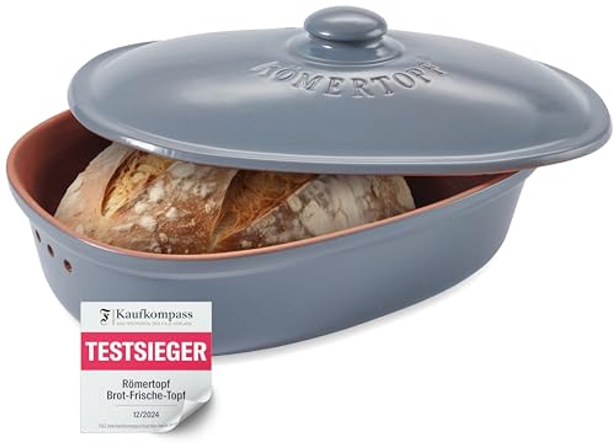 Keramische Broodpot voor het Bewaren van Brood en Gebak - 30x21x14,5cm