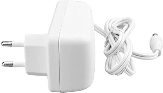 Oplader 12V 2A met DC 5,5 x 2,5 mm Aansluiting - Wit — afbeelding 3
