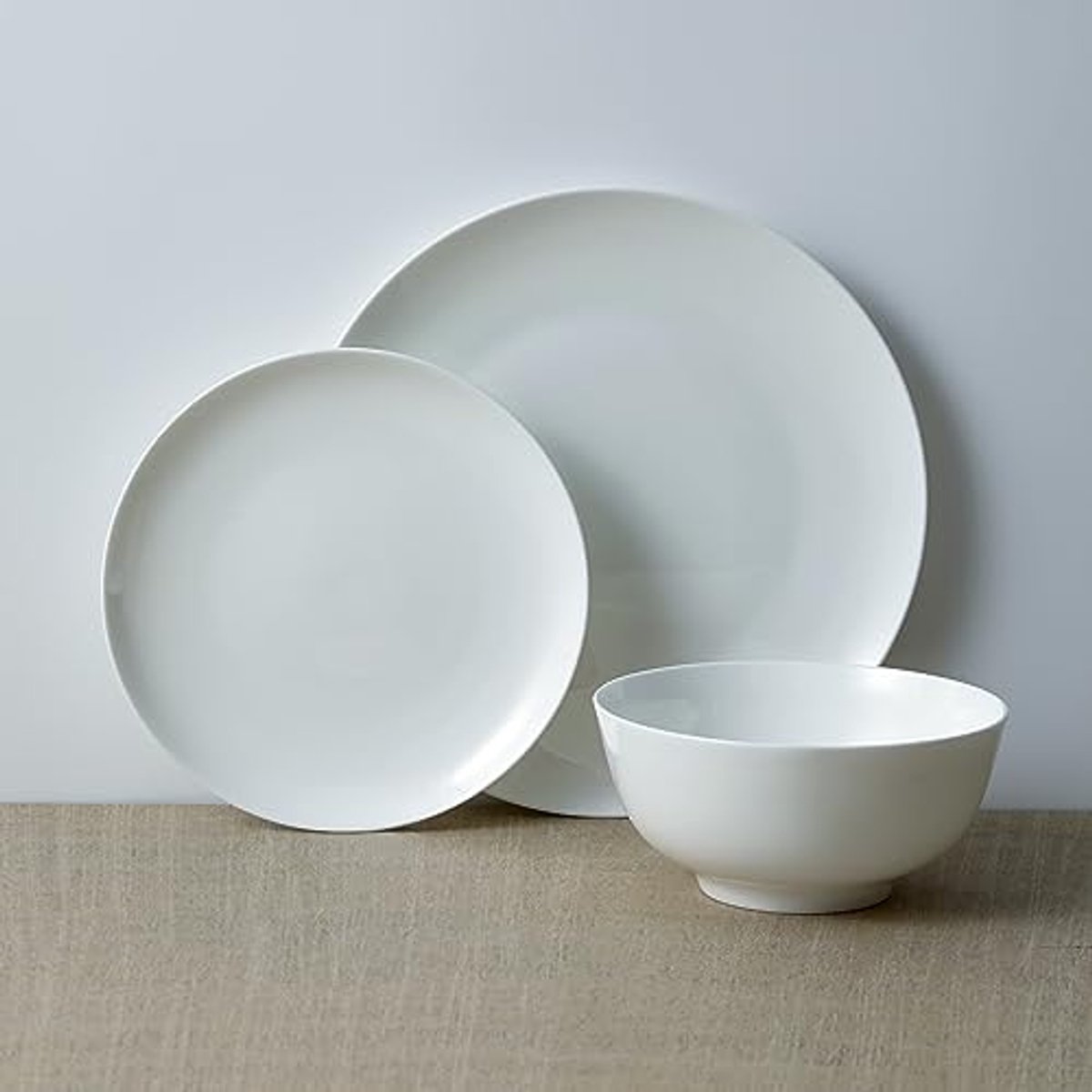 12-delige Bone China Servies Set - Wit, Klassiek en Duurzaam
