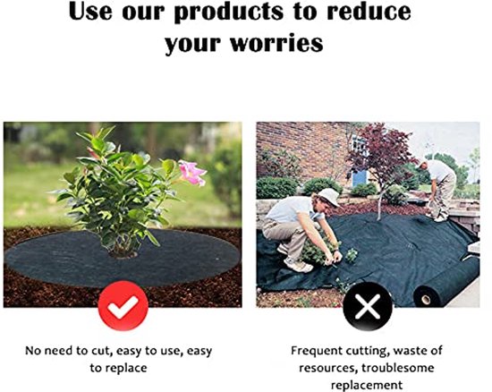 Dailygoods - 5-pack boomwortelring - boombeschermingsmat - onkruidbestrijding - 20,4 inch - wortelbescherming - ideaal voor tuin - eenvoudig in gebruik van Dailygoods — afbeelding 3