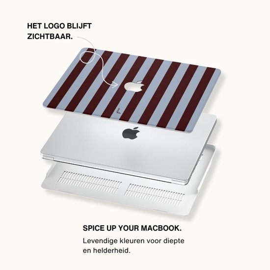 Housse Lunso pour MacBook Air 13 pouces (2022-2025) - Bordeaux