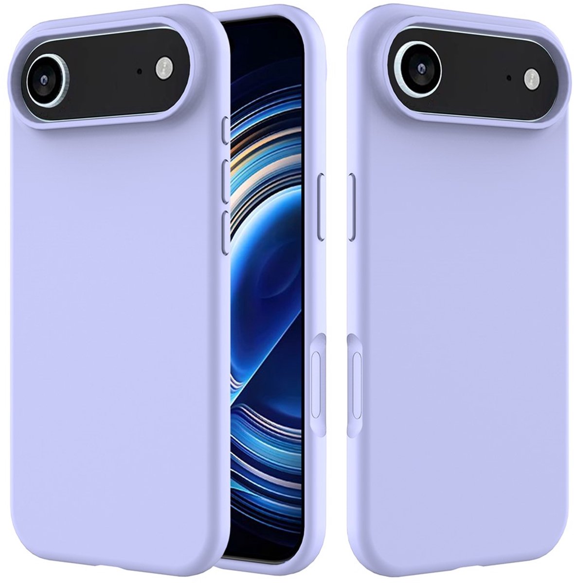 Shockproof Backcover - Liquid Silicone Soft Hoesje - Geschikt voor: iPhone Air - Lila