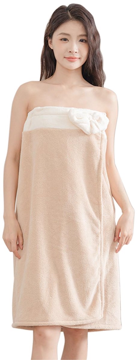 Azomor® Comfortabele dames saunakilt met klittenbandsluiting en zachte microvezel
