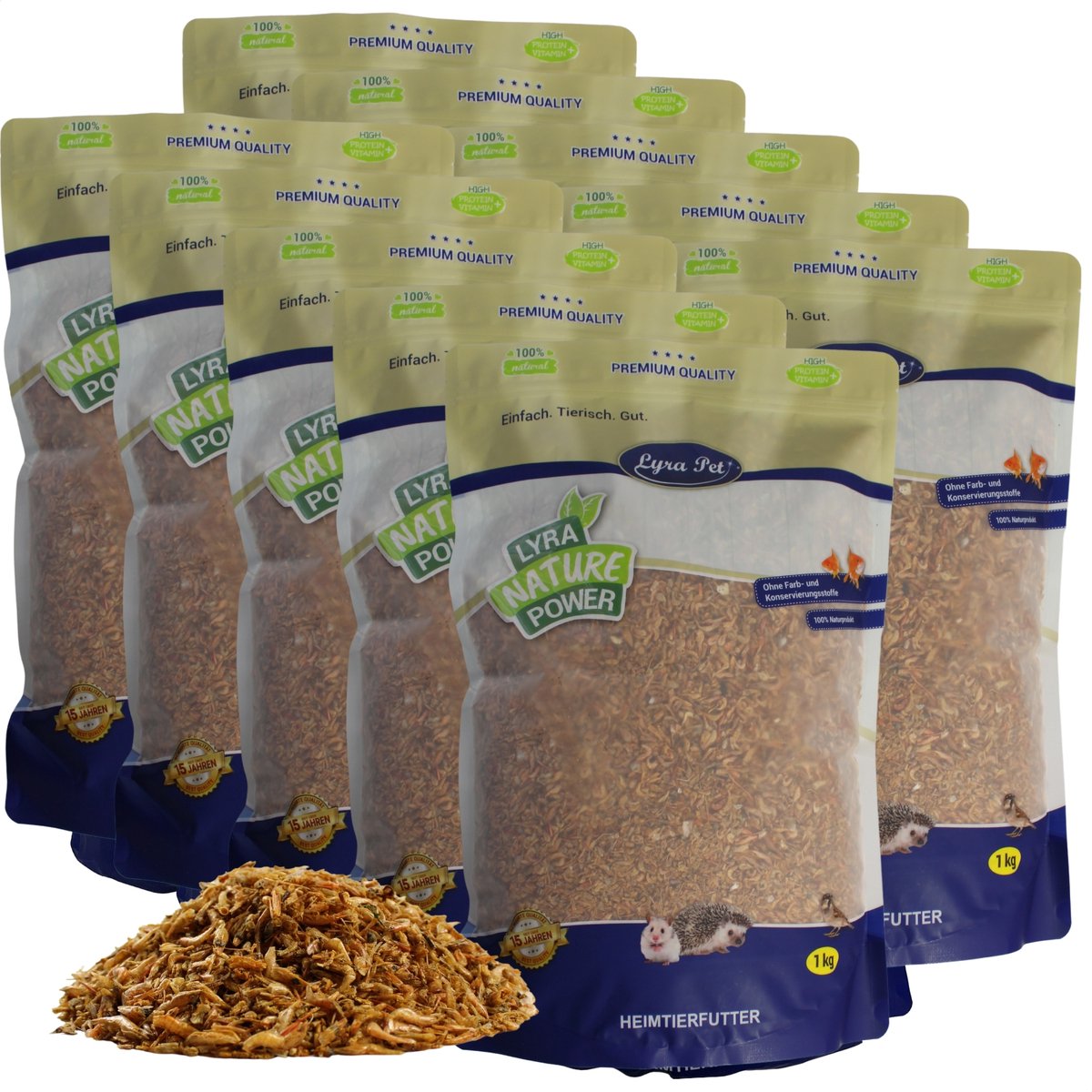10 kg Lyra Pet® Garnalen gedroogd