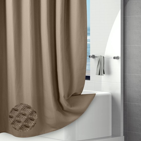 GAMMA | Sealskin Granada douchegordijn pvc beige 120x200cm kopen