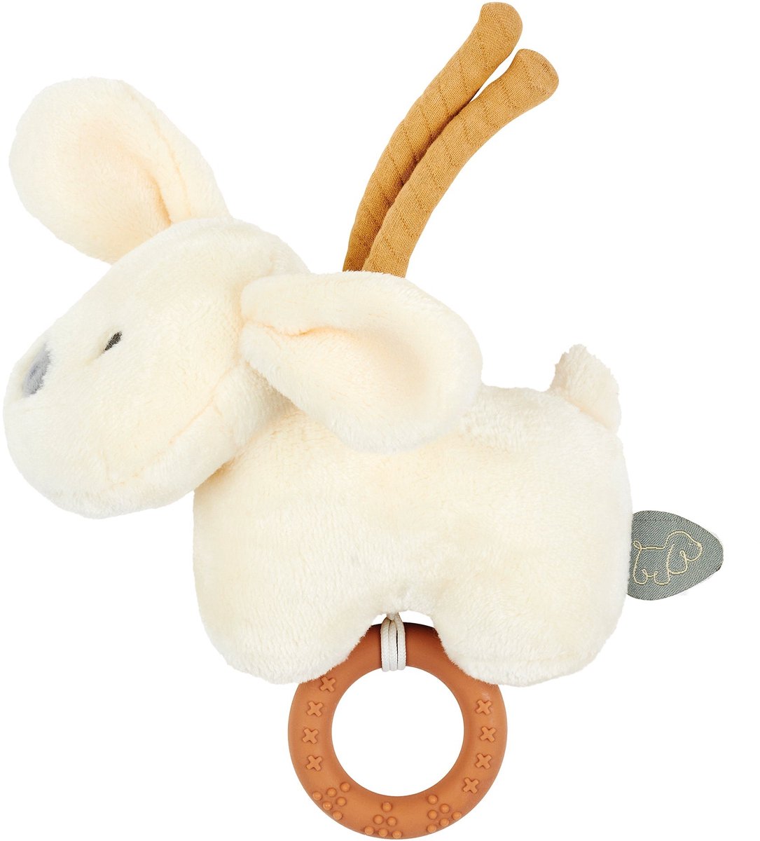 Nattou Hond Charlie - Muziek Knuffel - Vanille - 20 cm