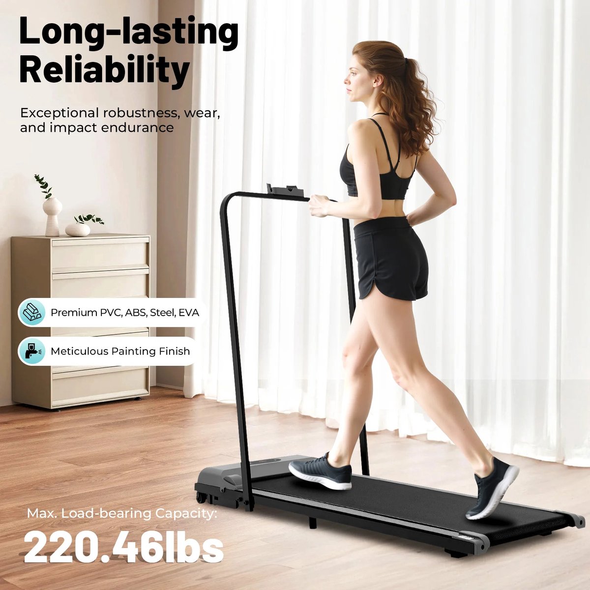 Afbeelding 2 van Fubzz Opvouwbare Loopband - Elektrische Loopband Voor Thuis - Compact Wandelpad - Met Afstandsbediening & LED Display - Stil En Ruimtebesparend