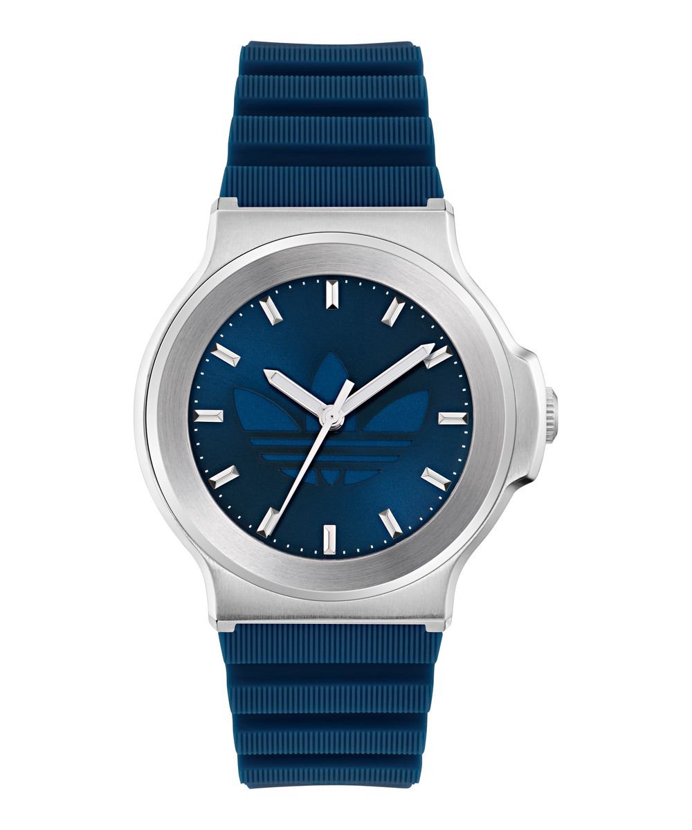 Adidas Originals Expression Three AOFH25502 Horloge - Siliconen - Blauw - Ø 41 mm