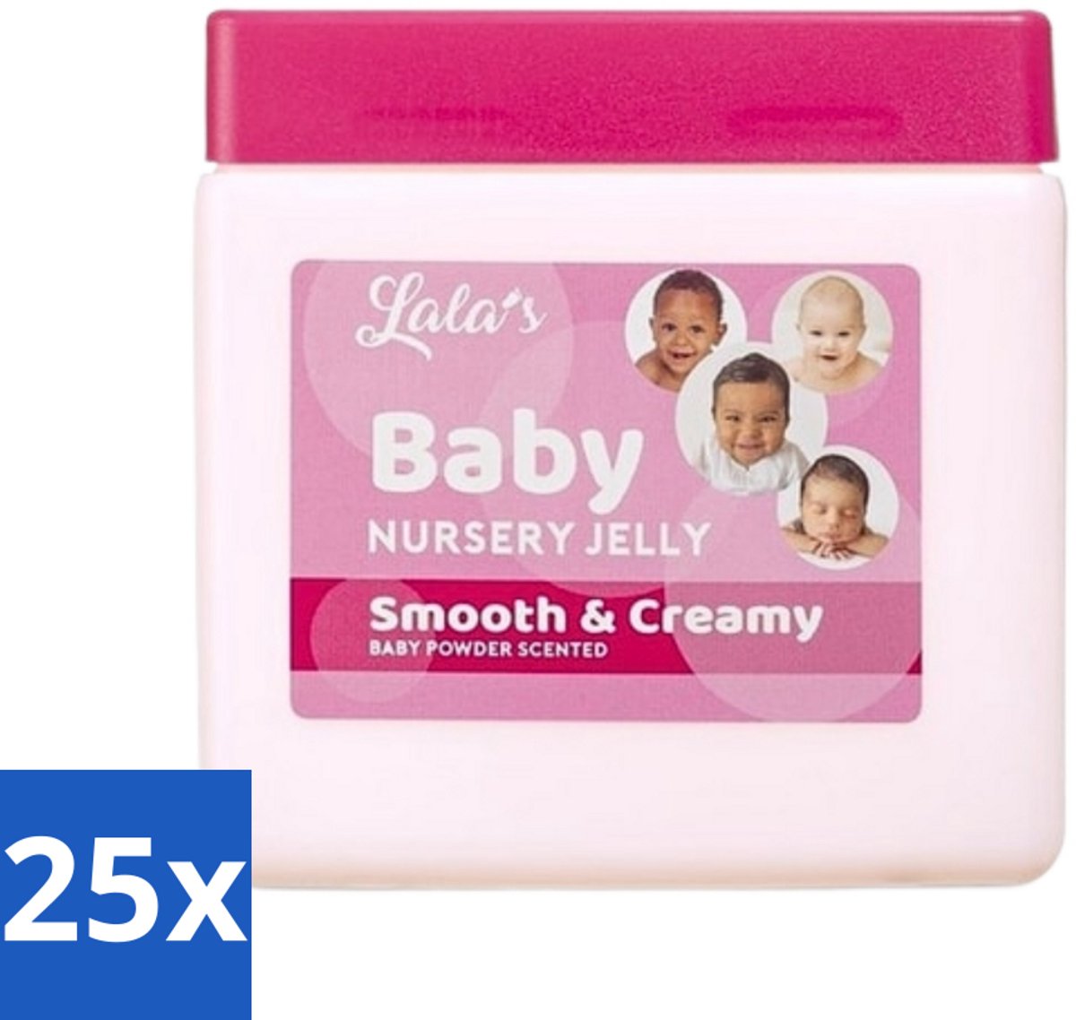 Image of 25 x Lala's - Baby Vaseline - Hydraterend - Zachte Babyhuid - 368g - Aloë Vera - Zachte Huid - Droge Babyhuid - Babyzalf
