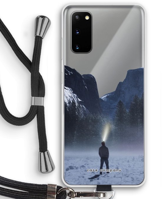 Case Company® - Hoesje met koord geschikt voor Samsung Galaxy S20 hoesje met Koord - Wanderlust - Telefoonhoesje met Zwart Koord - Bescherming aan alle Kanten en Over de Schermrand