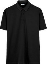 Vercate - Heren Polo Korte Mouw - Strijkvrij Poloshirt - Zwart - Slim Fit - Excellent Katoen - Maat: M
