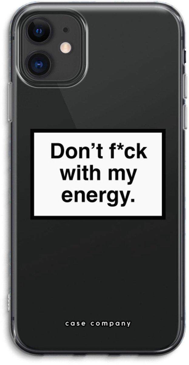 Case Company® - Hoesje geschikt voor iPhone 11 hoesje - My energy - Soft Cover Telefoonhoesje - Bescherming aan alle Kanten en Schermrand