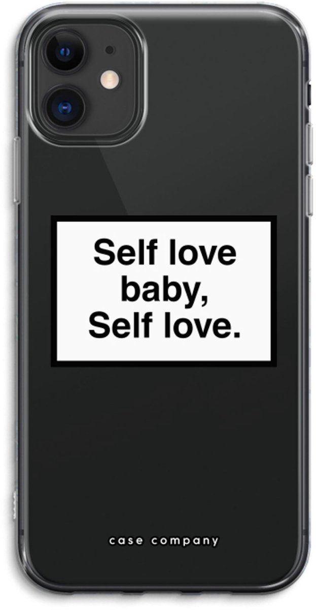 Case Company® - Hoesje geschikt voor iPhone 11 hoesje - Self love - Soft Cover Telefoonhoesje - Bescherming aan alle Kanten en Schermrand
