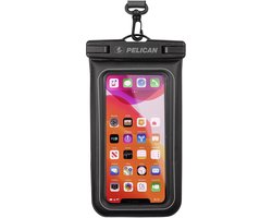 Case-Mate, Hoesje geschikt voor Universele Smartphone - Pelican Marine Series Waterdicht met Afneembaar Koord, Zwart