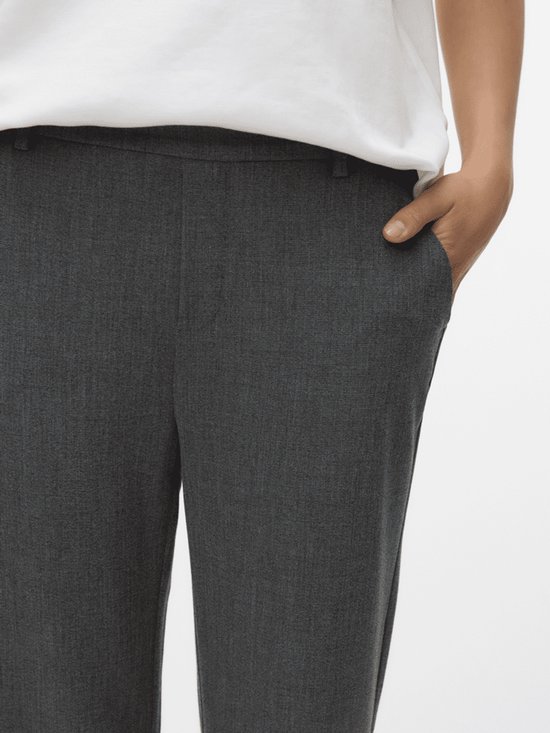 VERO MODA Vmmaya Goody Mw Straight Pant Noos, dark grey