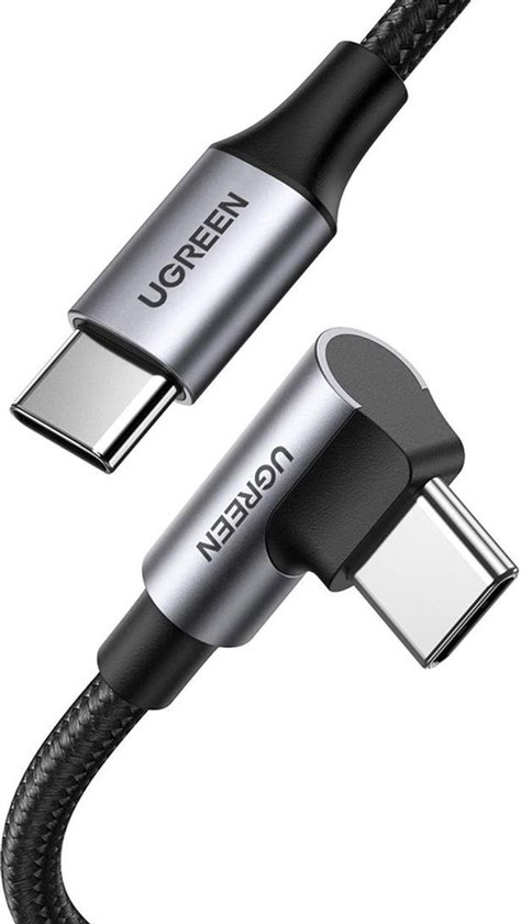 100W USB C naar USB C Kabel Haaks 9...