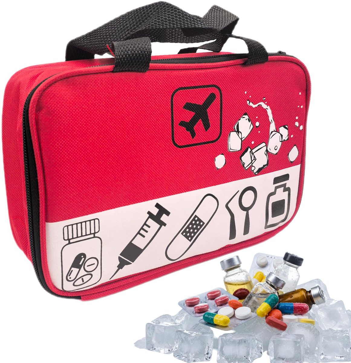 Reis etui - Kleine Koeltas voor Medicijnen, Cosmetica, Snacks, Reisdocumenten en Reisbenodigdheden