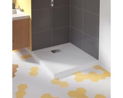 Kinedo Kinesurf douche bak wit vierkant 90x90x4 cm