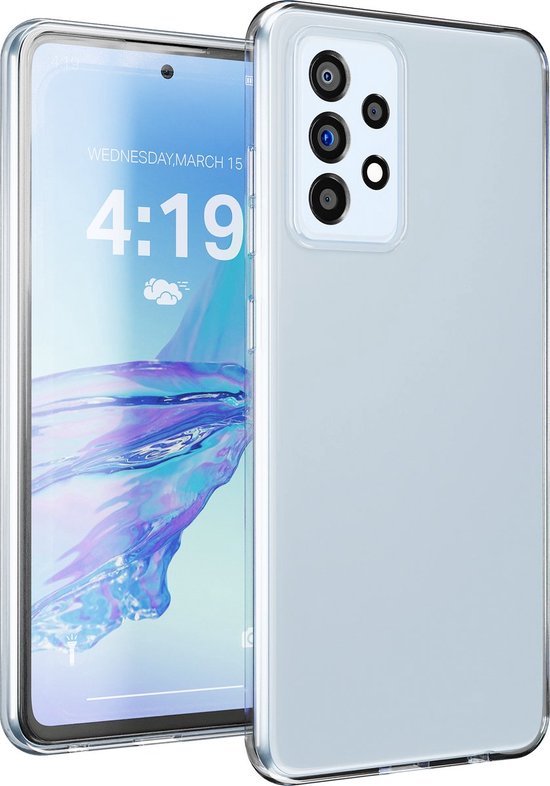 Coque adaptée pour Samsung Galaxy A53 coque transparente antichoc protection avec protection appareil photo