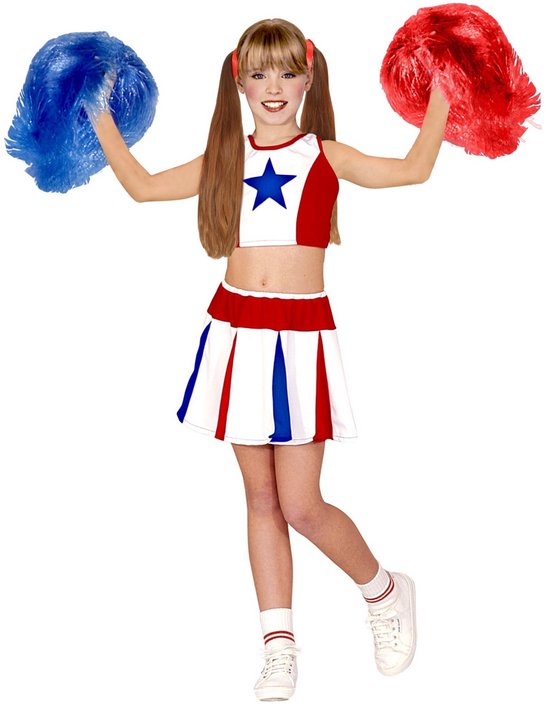 Cheerleader kostuum voor meisjes - Maat 110/122