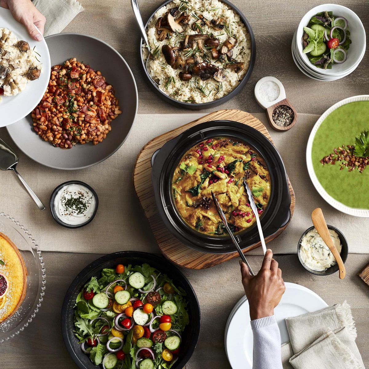 Digitale Countdown Slowcooker met Warmhoudfunctie - 4,7L - afbeelding 2