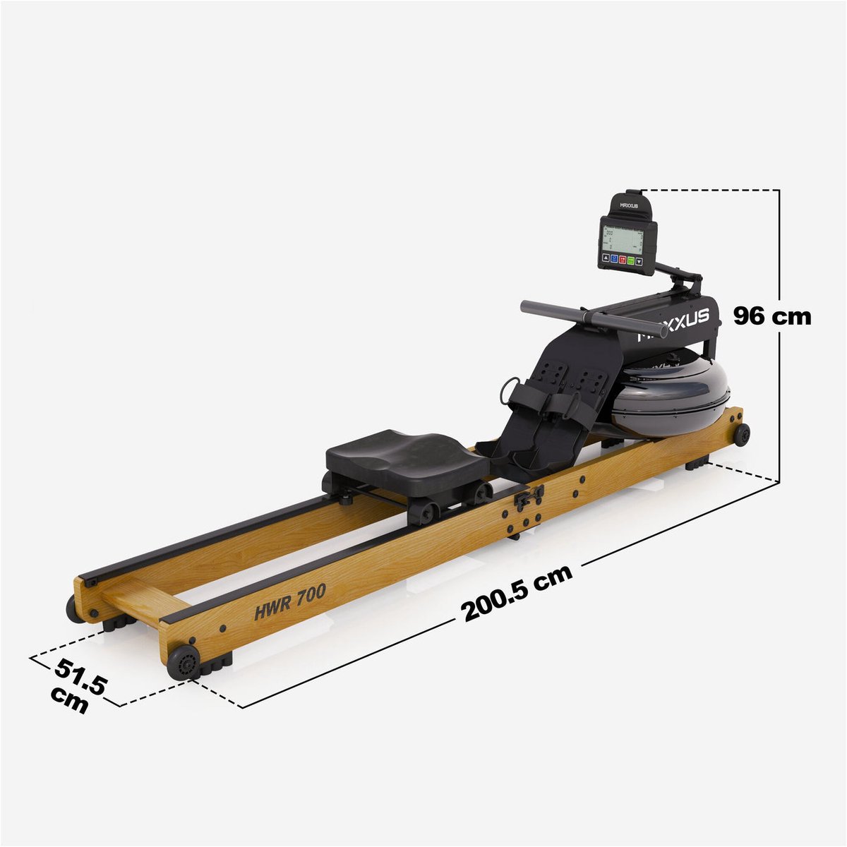 Maxxus Roeimachine - Beuken Hout - Inklapbaar - - Bluetooth - afbeelding 3