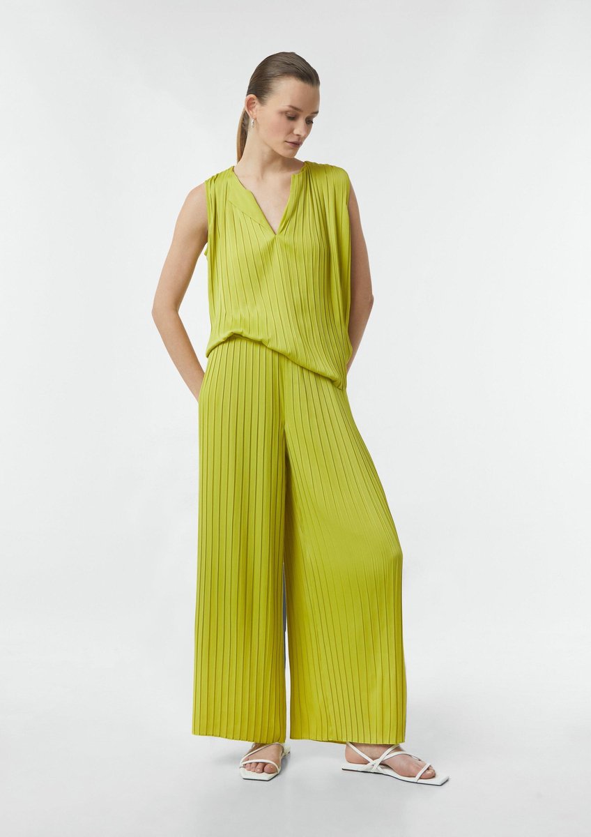 COMMA - Broek - Maat 34 - Vrouwen - 7167 GREEN - polyester