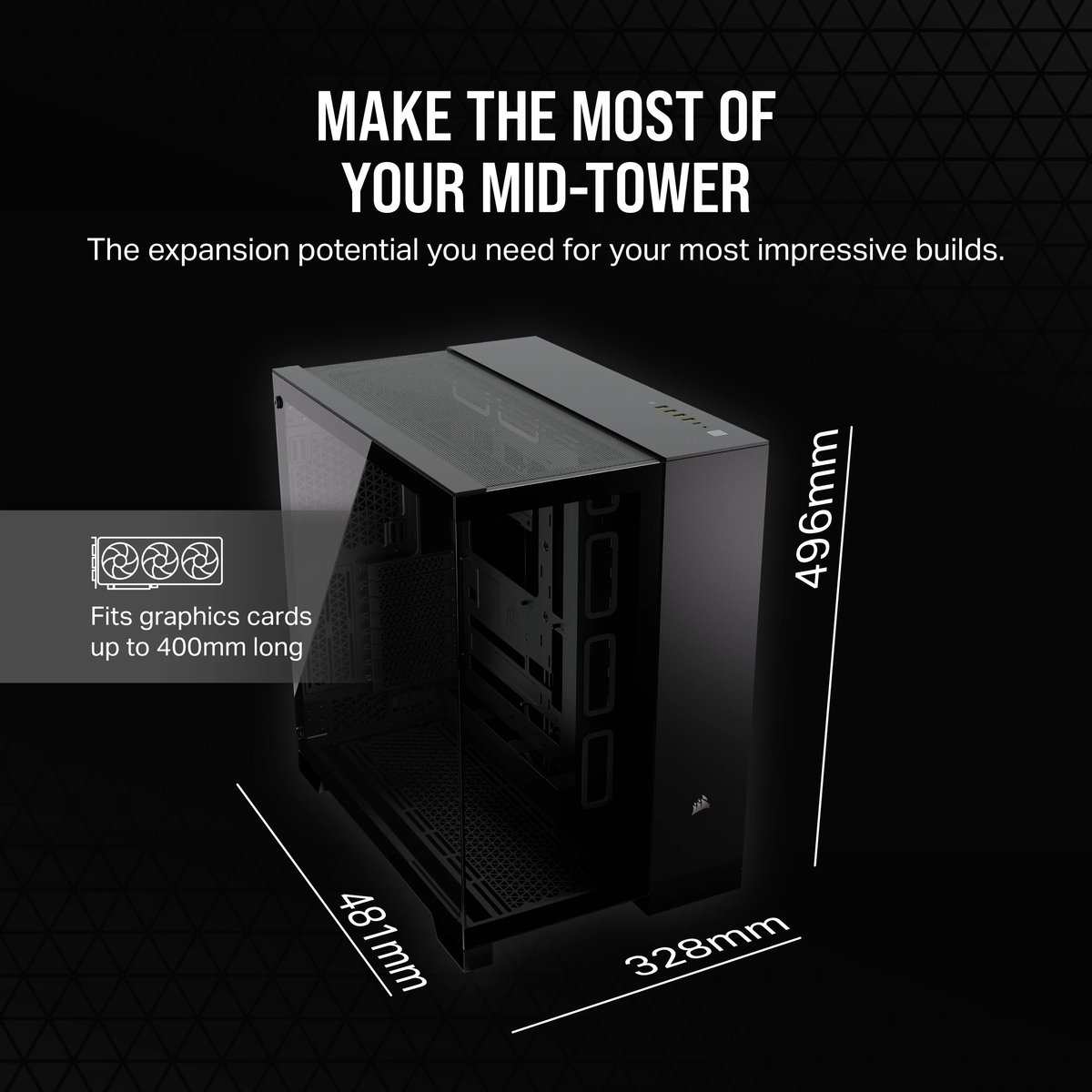 Corsair 6500X Midi Tower Zwart behuizing - afbeelding 8
