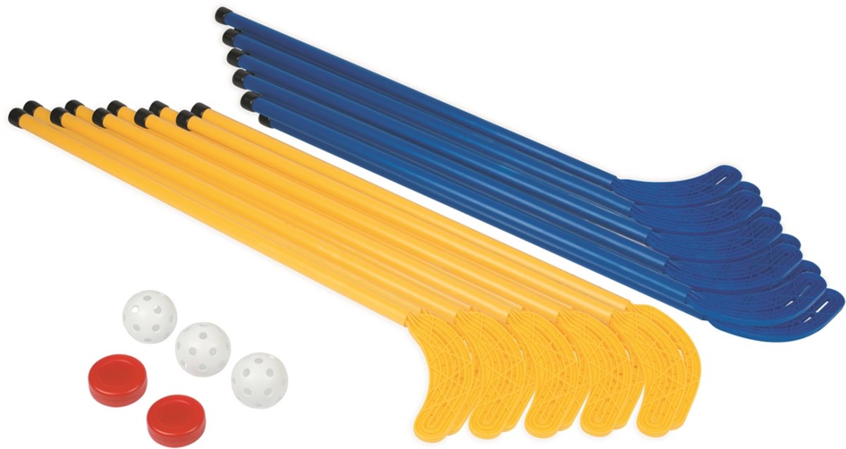 Megaform floor hockey set voor kinderen en tieners - indoor sportplezier.