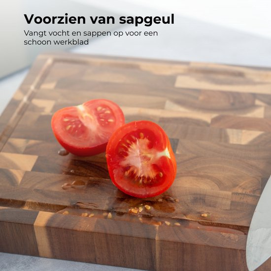 Planche à découper en acacia Organess - Pour la Cuisine, Planches à découper, planche de service, planche à fromage, planche à boissons et planche à tapas - Planche à découper en bois d'acacia