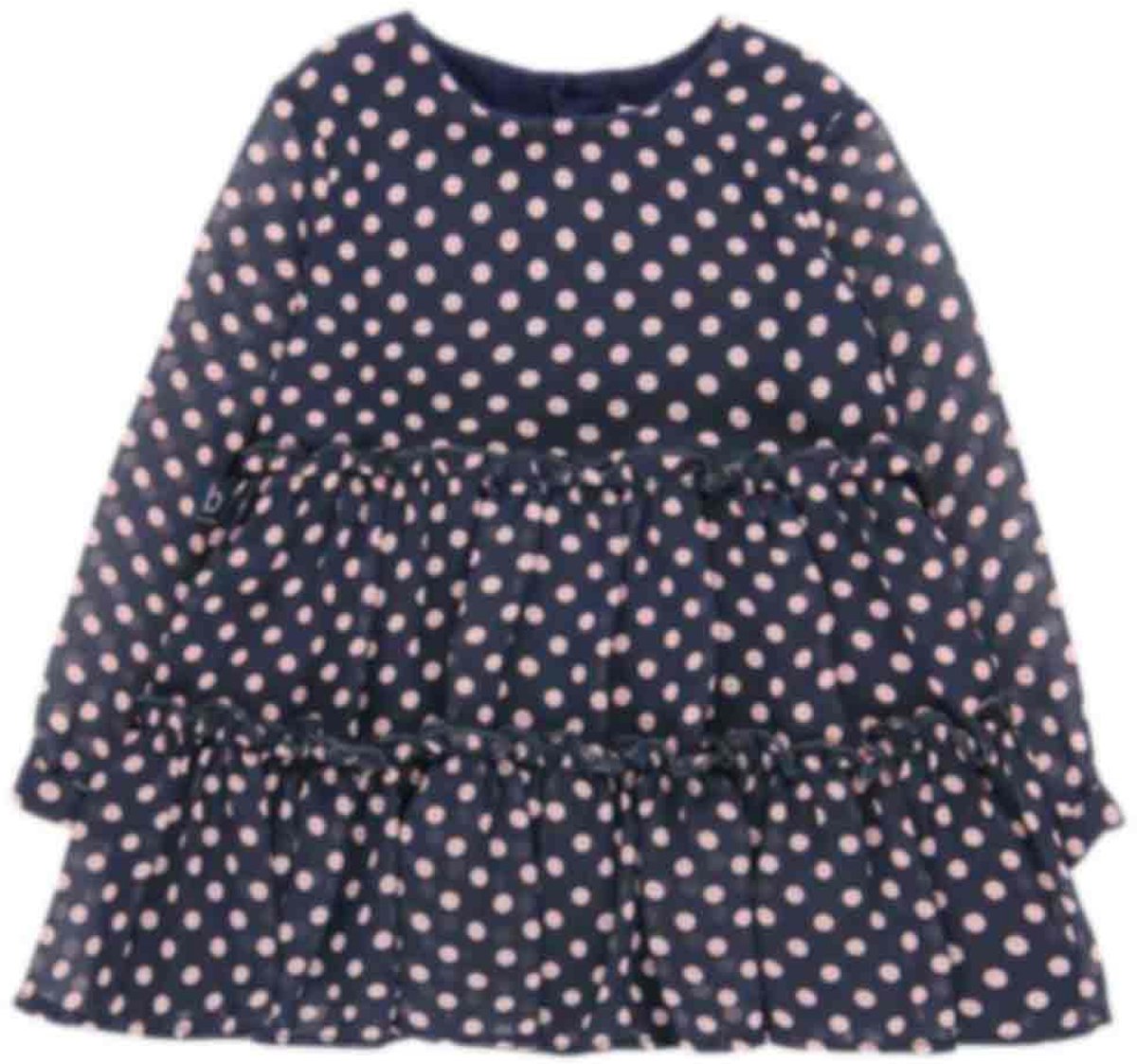 Boboli Chiffon Korte Jurk Blauw 12 Months Meisjes