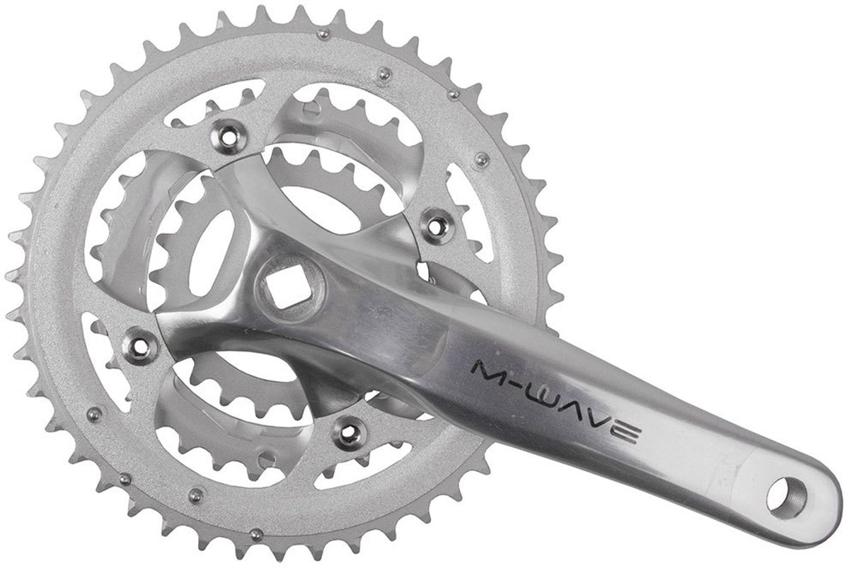 M-wave 8/9 Speed Rechter Crank Zilver 170 mm / 44/32/22t