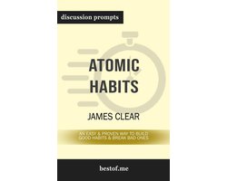 Omslag van Atomic Habits samenvatting met discussievragen