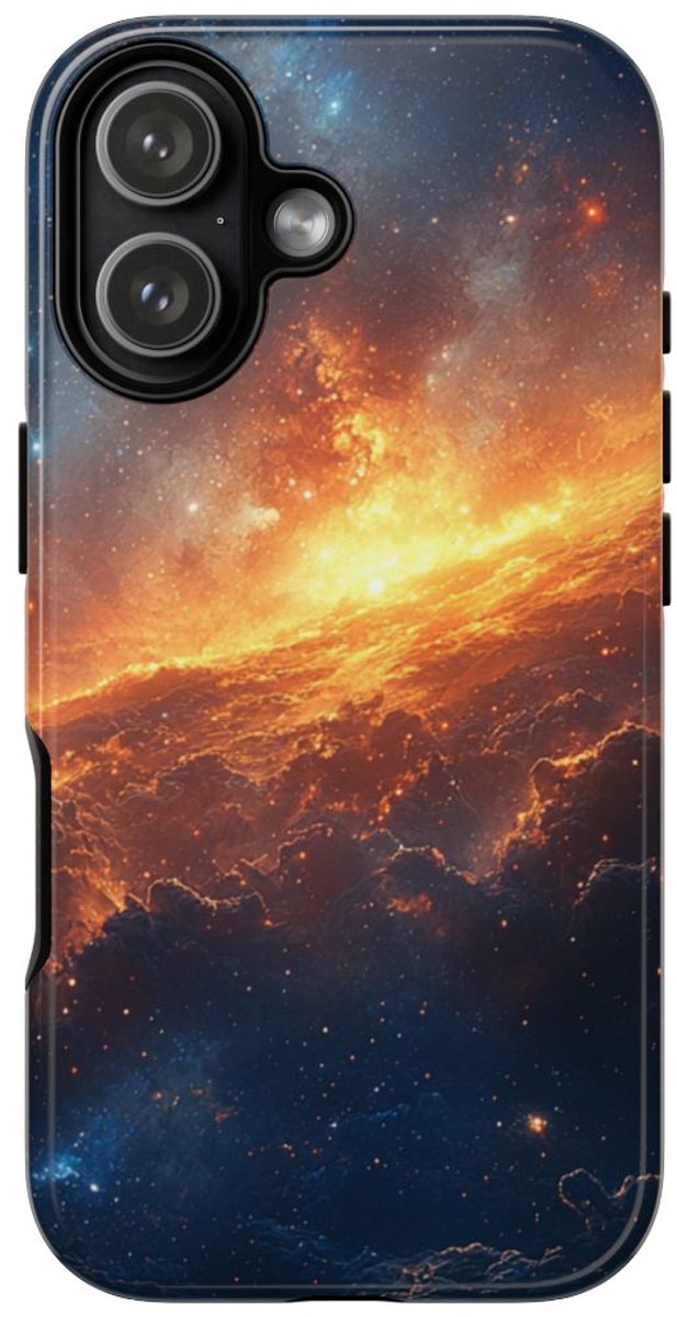 Vurige Kosmische Nevel – Telefoonhoesje Geschikt voor iPhone 17