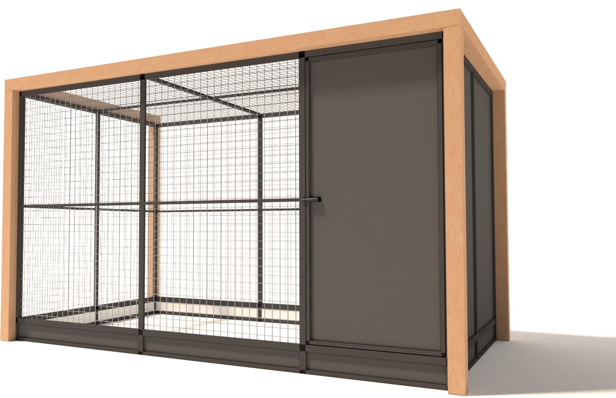 Glorenza Aluminium Alfred - 224x190x202 met dichte sluis