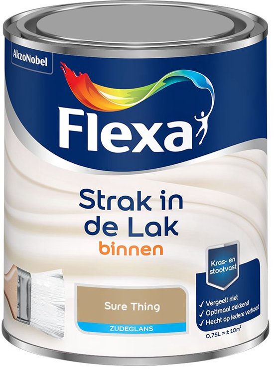 Flexa - Strak In De Lak Binnenlak Zijdeglans - Sure Thing - Mengverf - 750 Ml