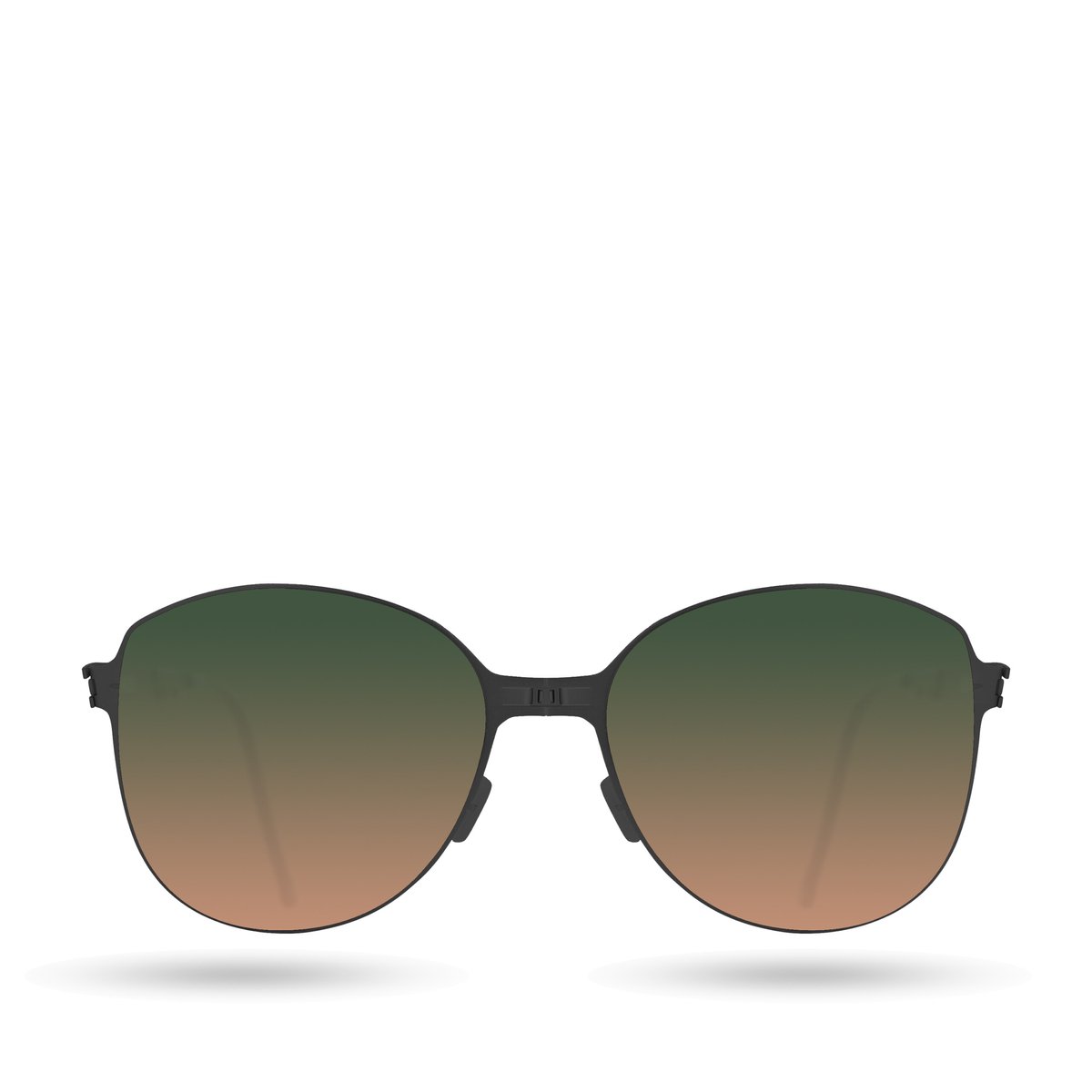 ROAV RITA - Opvouwbare zonnebril – Polariserend UV400 - Matt Black - G15 Orange Gradient glazen
