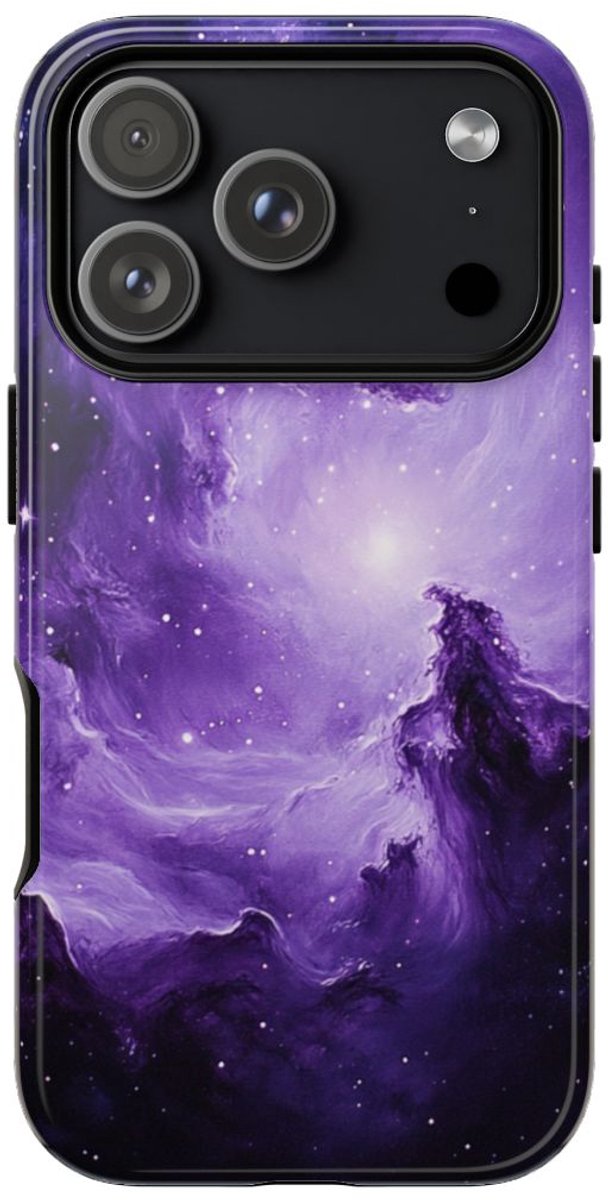 Paarse Nevelgalaxy – Telefoonhoesje Geschikt voor iPhone 17 Pro