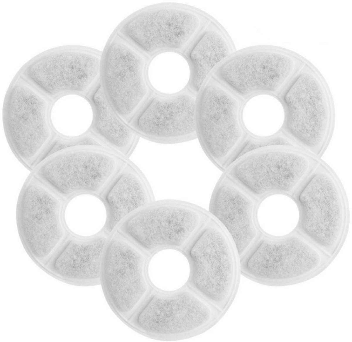 Huisdier Waterfontein Filter 6-pack