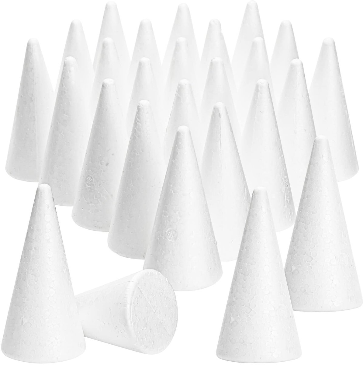 Foam Kegels 4,8 x 10,7 cm - Wit - 24 Pack