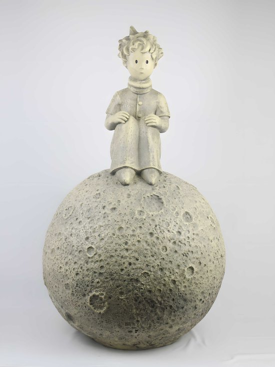 Vase en verre Vidroflor Kunststein Le Petit Prins - Le Prins sur la Lune © Antoine de Saint-Exupéry, Klein, Léger, Remplissable, Résistant aux intempéries