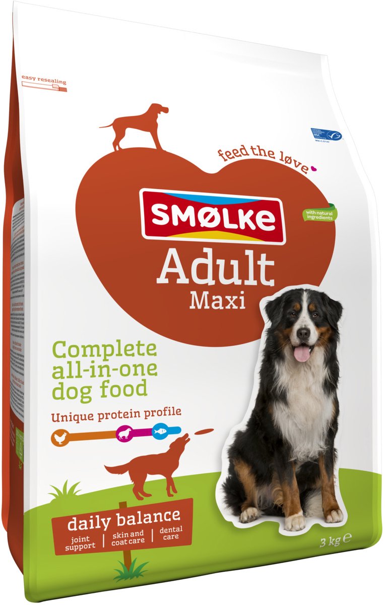 3kg Adult Maxi Daily Balance Smølke Hondenvoer