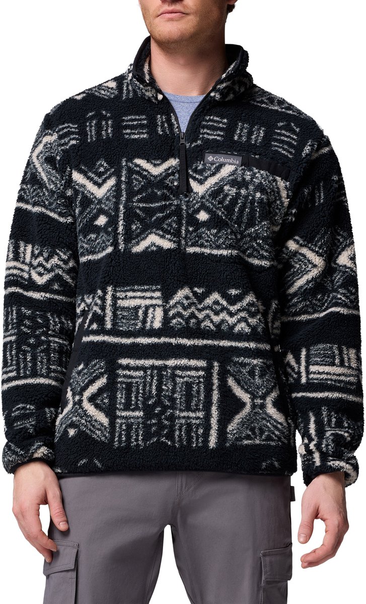 Columbia Rugged Ridge High Pile Half Zip Sweater Heren Zwart