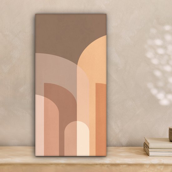 Peinture sur toile Abstrait - Pastel - Art - 20x40 cm - Décoration murale