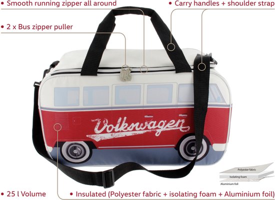 VW Collectie T1 Bus Koeltas 25 Liter van Volkswagen — afbeelding 3