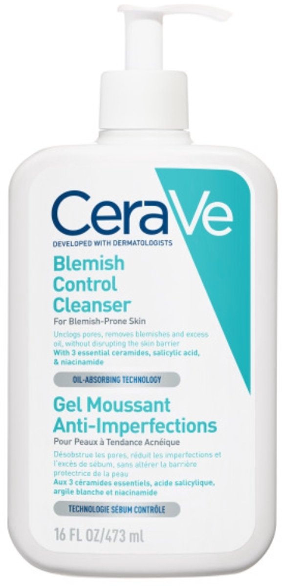 CeraVe Anti-Onzuiverheden Reinigingsgel - voor een Onzuivere Huid met Neiging tot Acne - met 2% Salicylzuur - 473ml