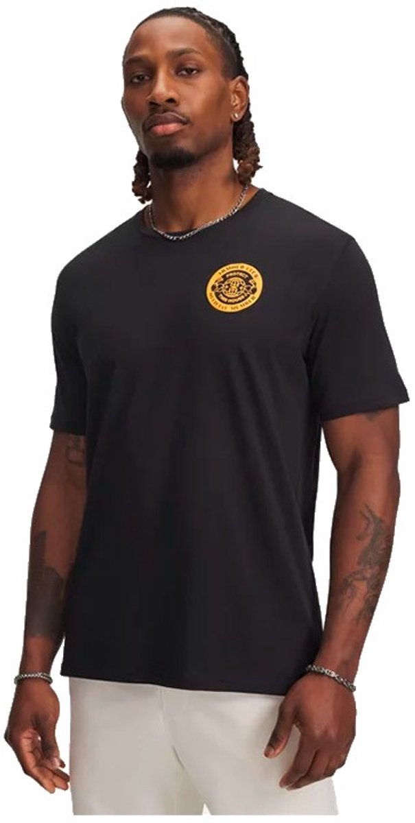 Under Armour Armour Club T-shirt Met Korte Mouwen Zwart M / Regular Man