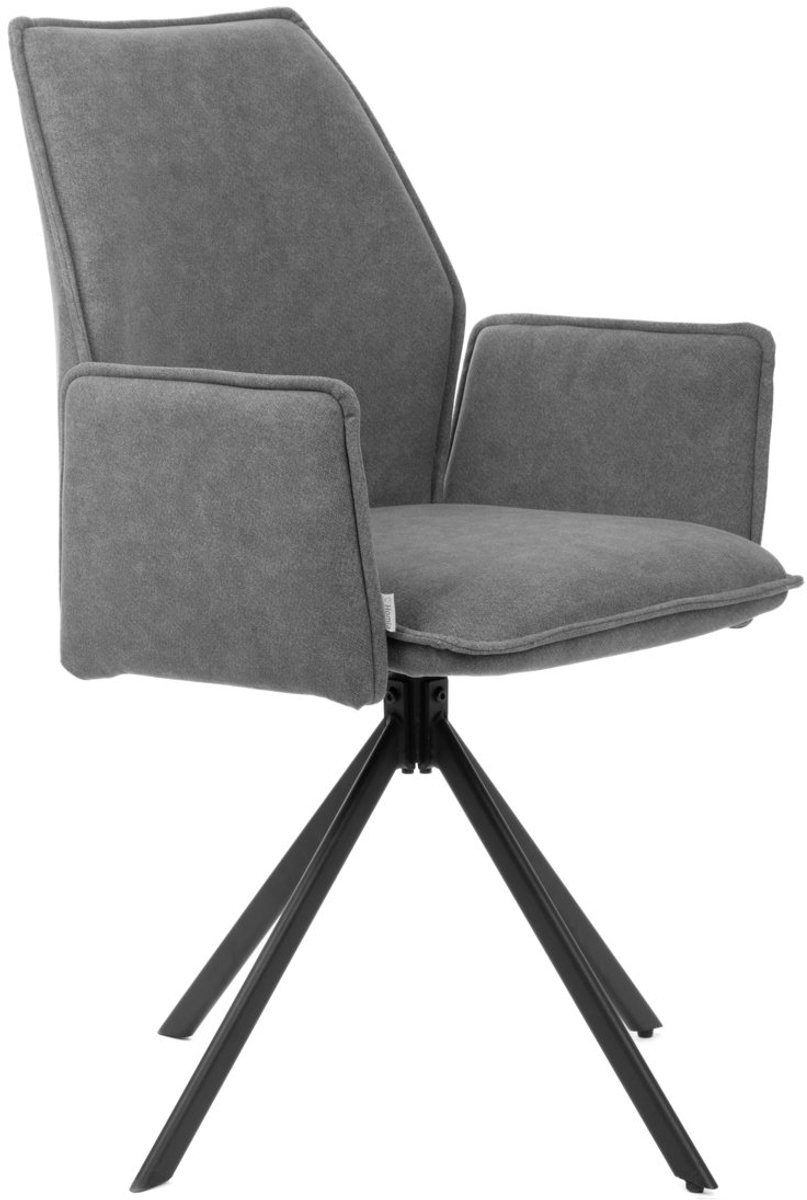 HOMLA LUGRO - Swivel Chair - Grijs - 56x60x82 cm
